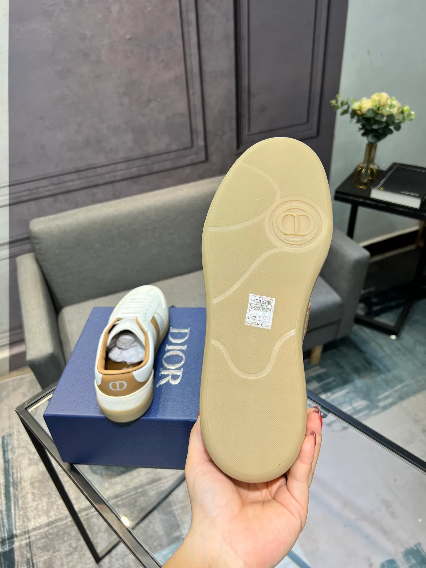 Men's men's shoes 💰560〖Audio⁠Di‎〗Dior2025⁠new‎ B01 training⁠德‎shoes Material⁠surface‎: layer⁠head‎leather⁠cow‎+lining cowhide‎ TPU original bottom⁠large⁠version‎ code number‎: male 39-45 <Male 38 46 done>